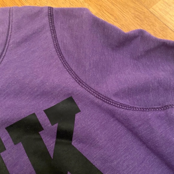 Pink purple & blk long sleeve  sweatshirt NEW sz S - Picture 10 of 13